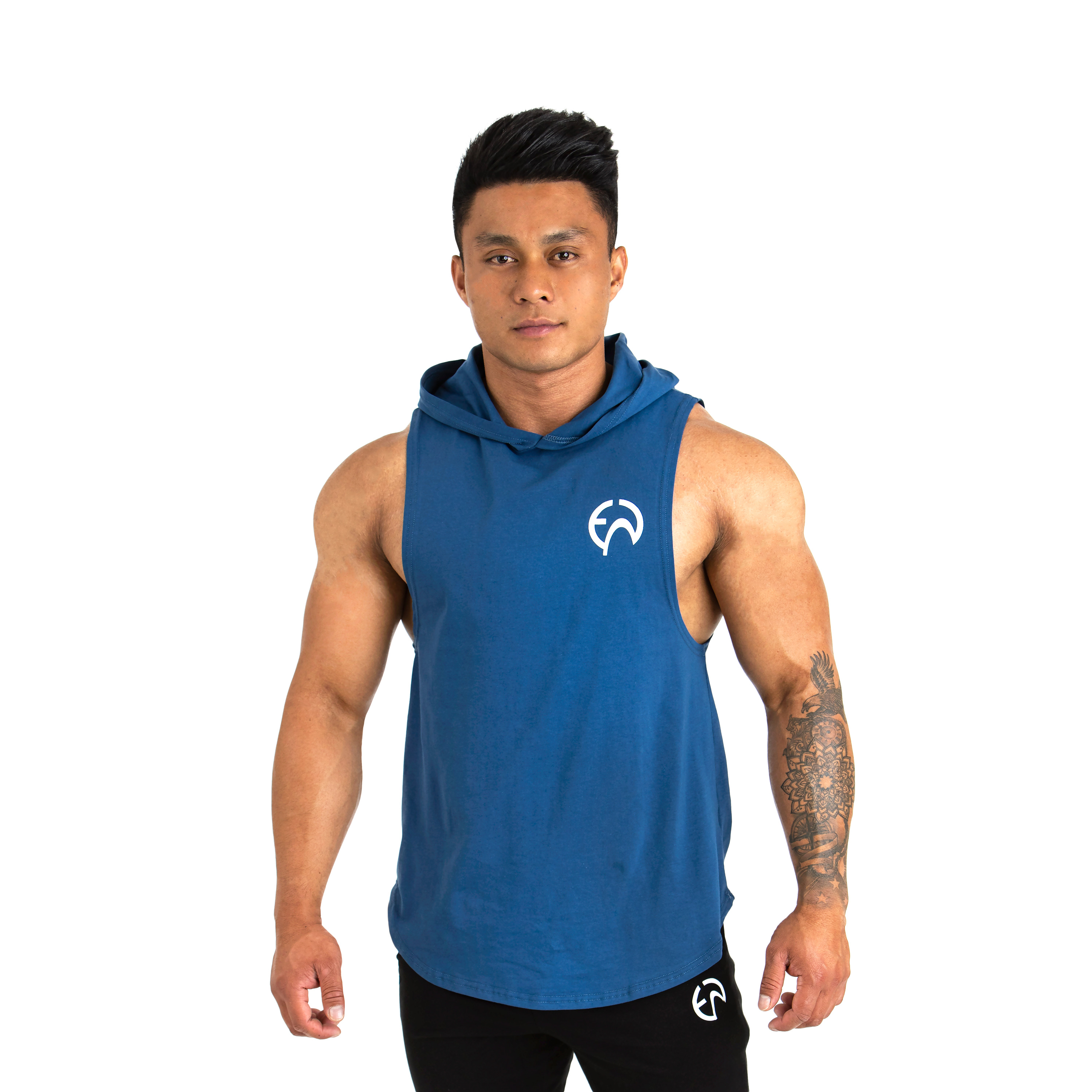 Ignite Hooded Tank - Blue