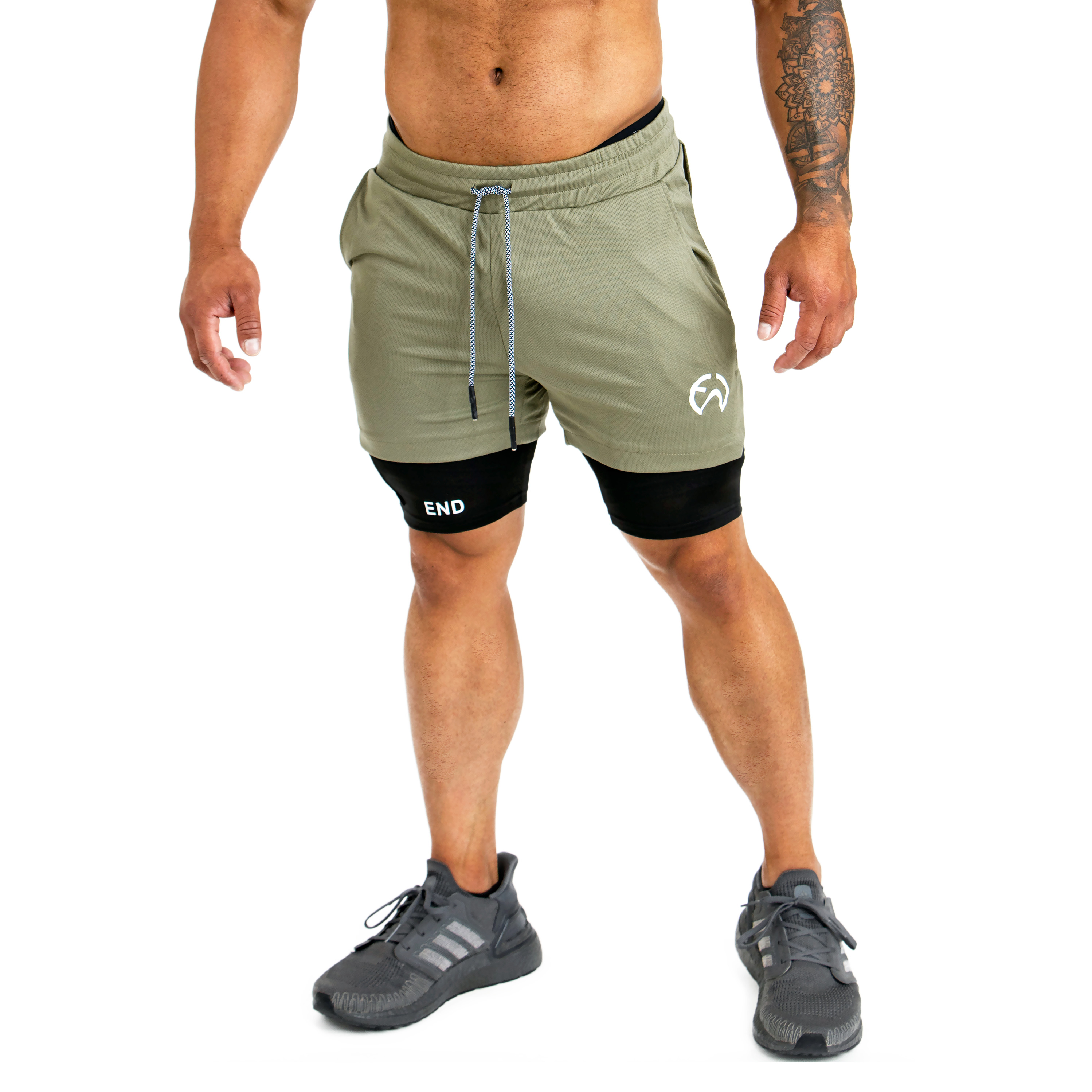 Conquer Shorts - Olive Green